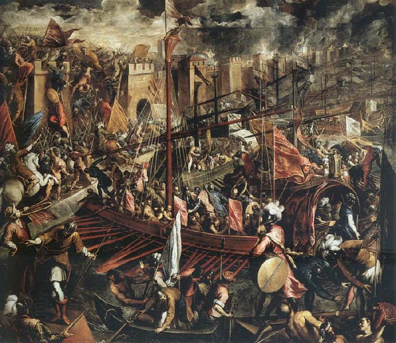 Domenico Tintoretto The Conquest of Constantinople China oil painting art